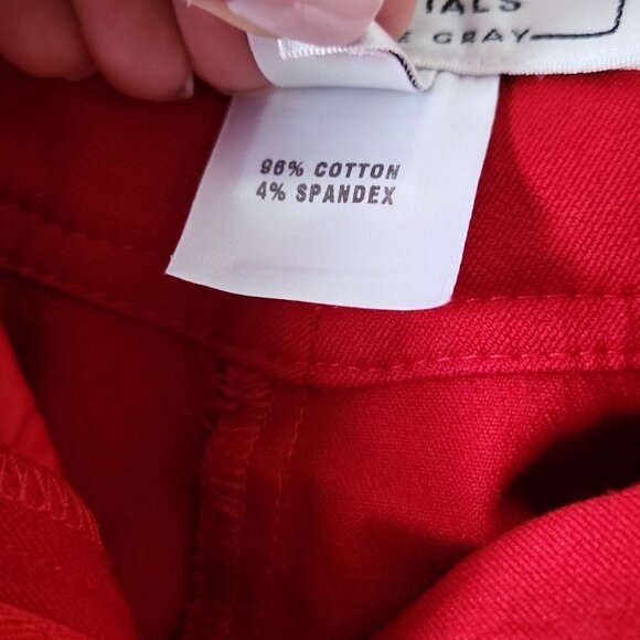 ST. JOHN | Jeans red straight leg high rise sz 8 - Picture 5 of 5